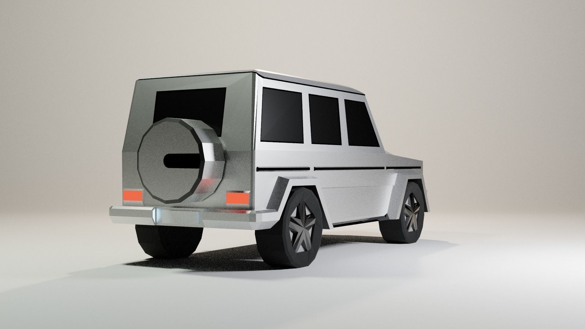 Low Poly Mercedes-Benz G Class Low-poly 3D model_4