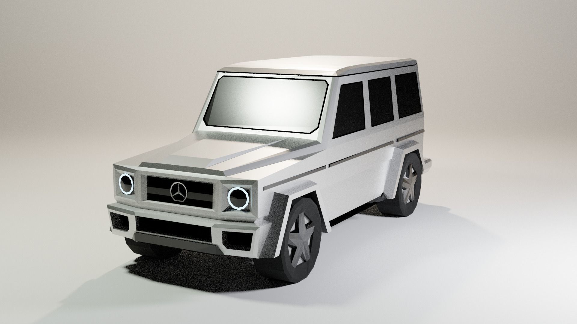 Low Poly Mercedes-Benz G Class Low-poly 3D model_1