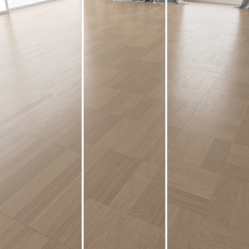 Parquet Oak Canna Brushed set 3 3D model