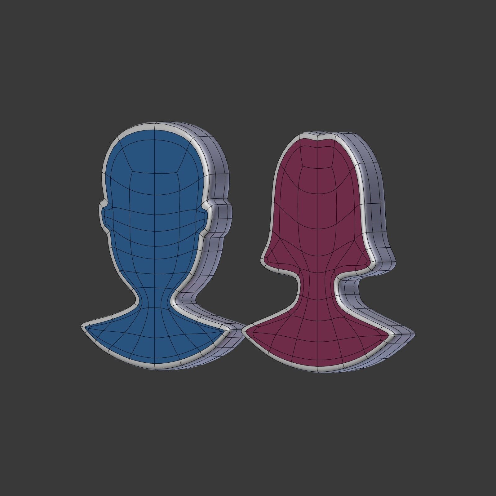 Network Signs Mega Collection Low-poly 3D model_16