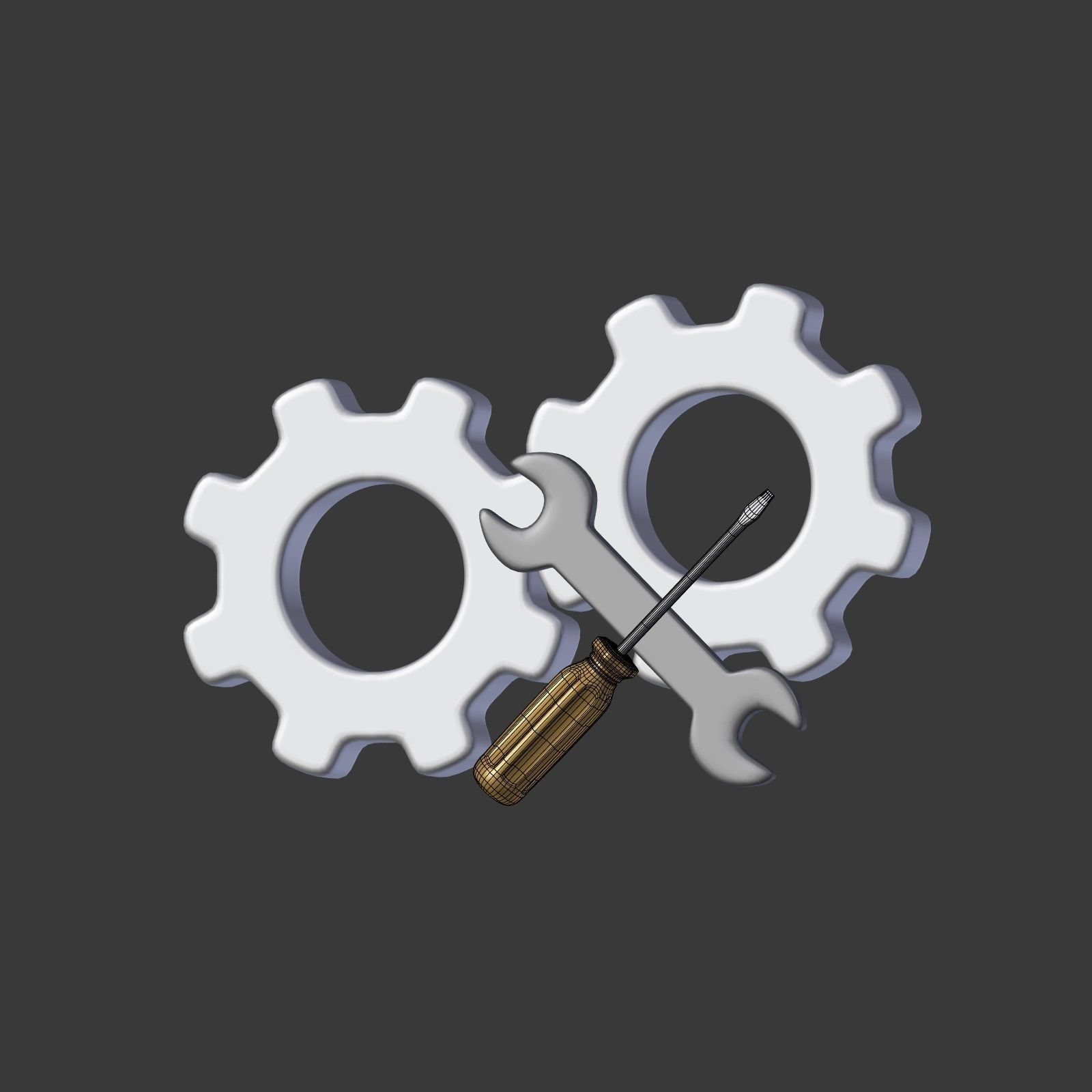 Network Signs Mega Collection Low-poly 3D model_24