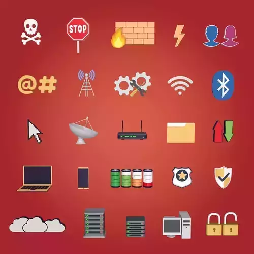 Network Signs Mega Collection Low-poly 3D model