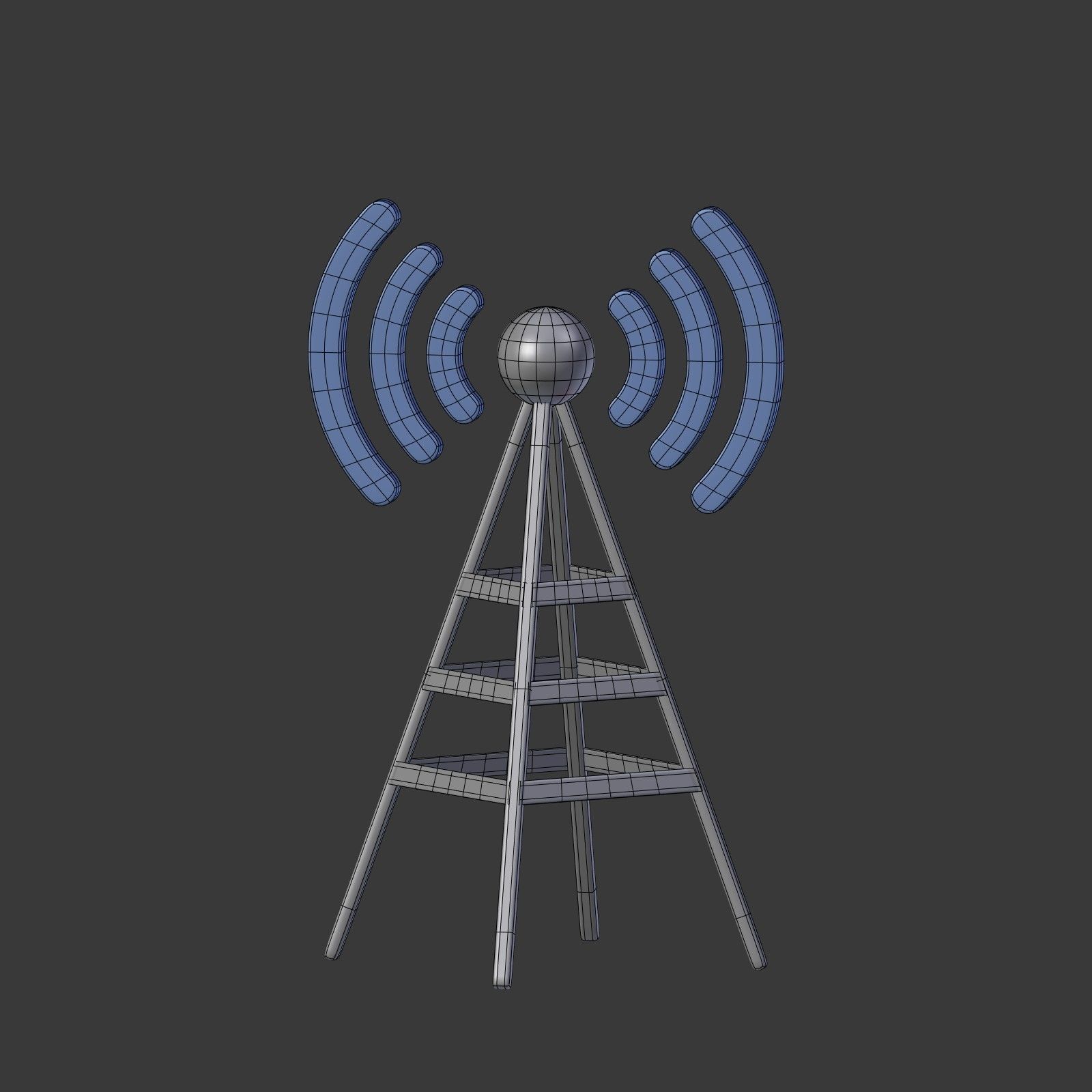 Network Signs Mega Collection Low-poly 3D model_27