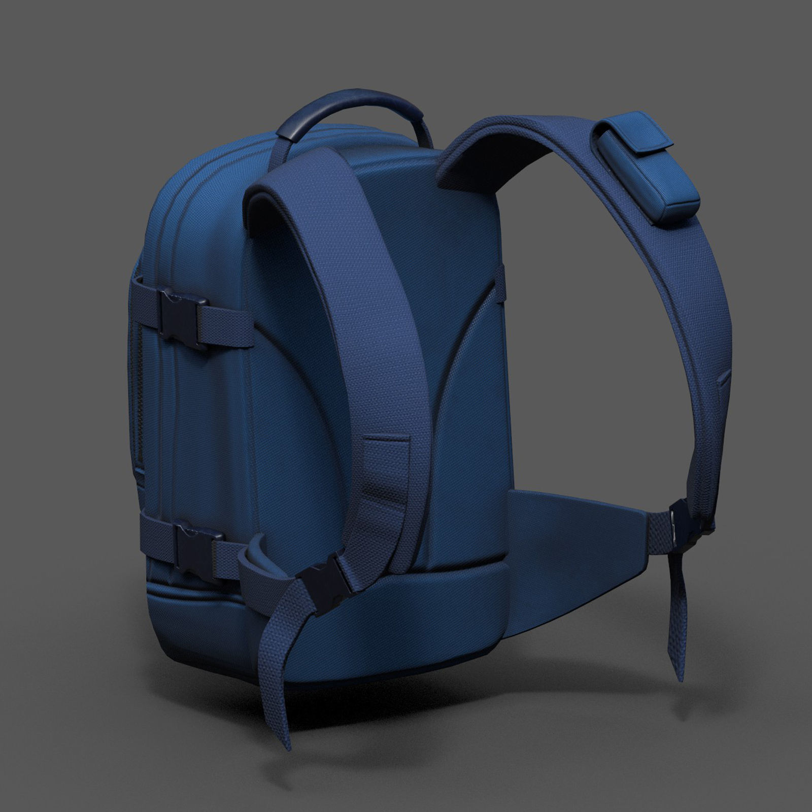 Backpack Camping Generic bag baggage  Low-poly 3D model_1