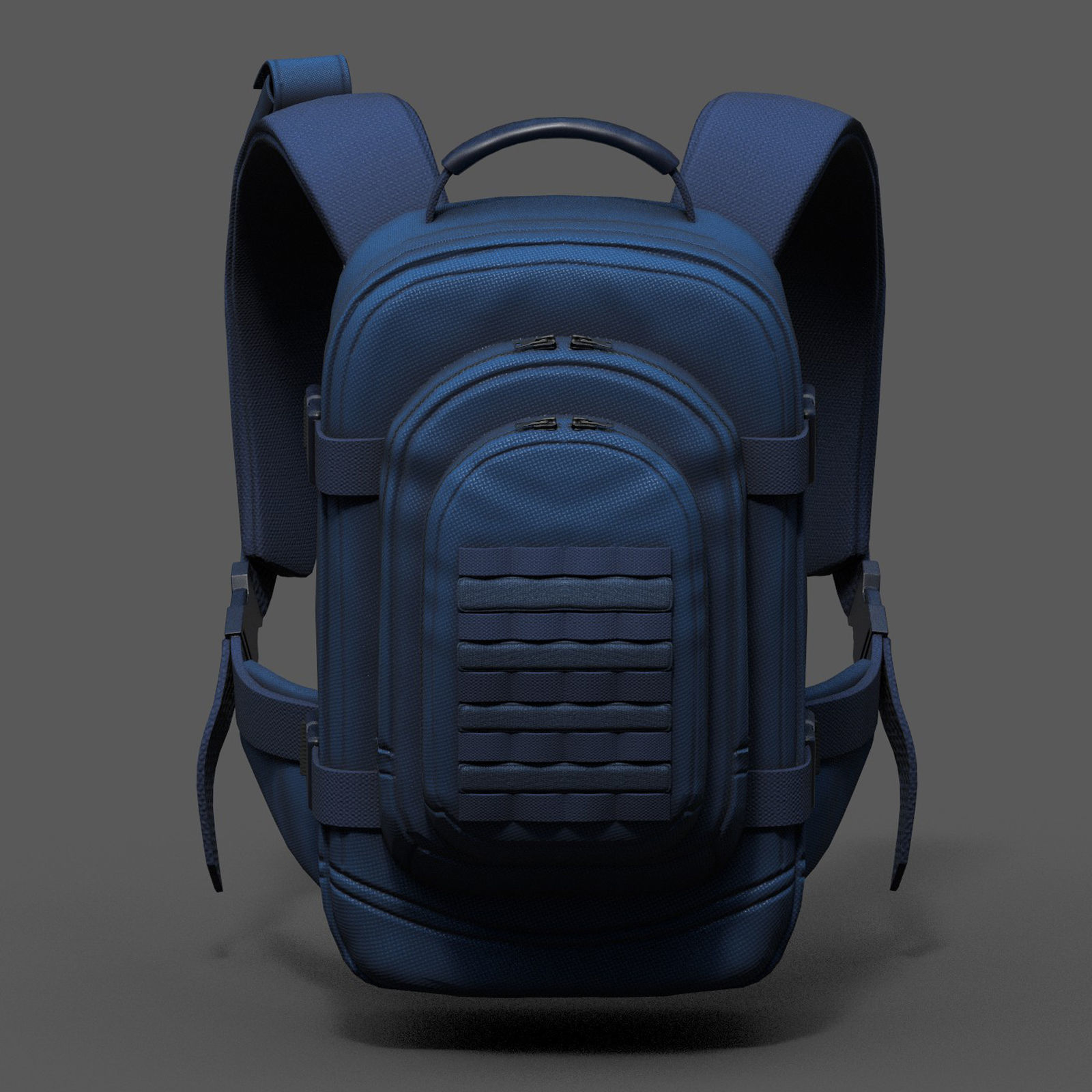 Backpack Camping Generic bag baggage  Low-poly 3D model_10