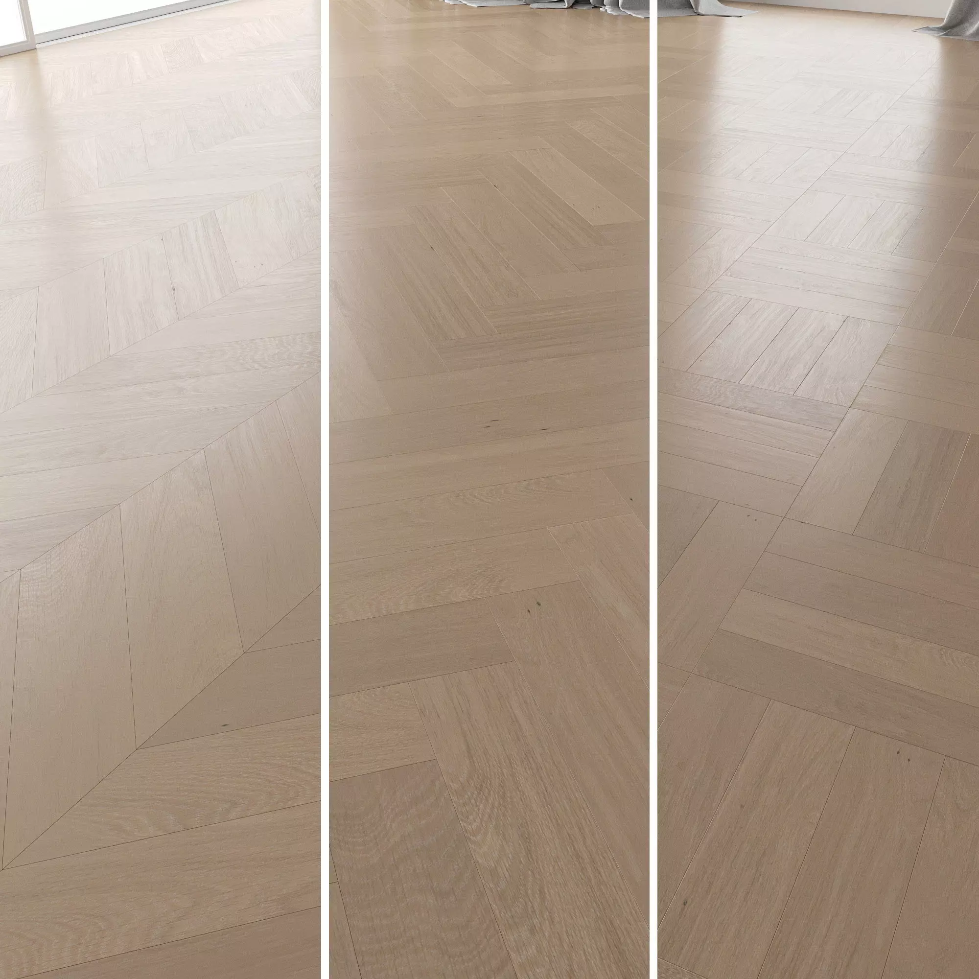 Parquet Oak Canna Brushed set 4 3D model_0