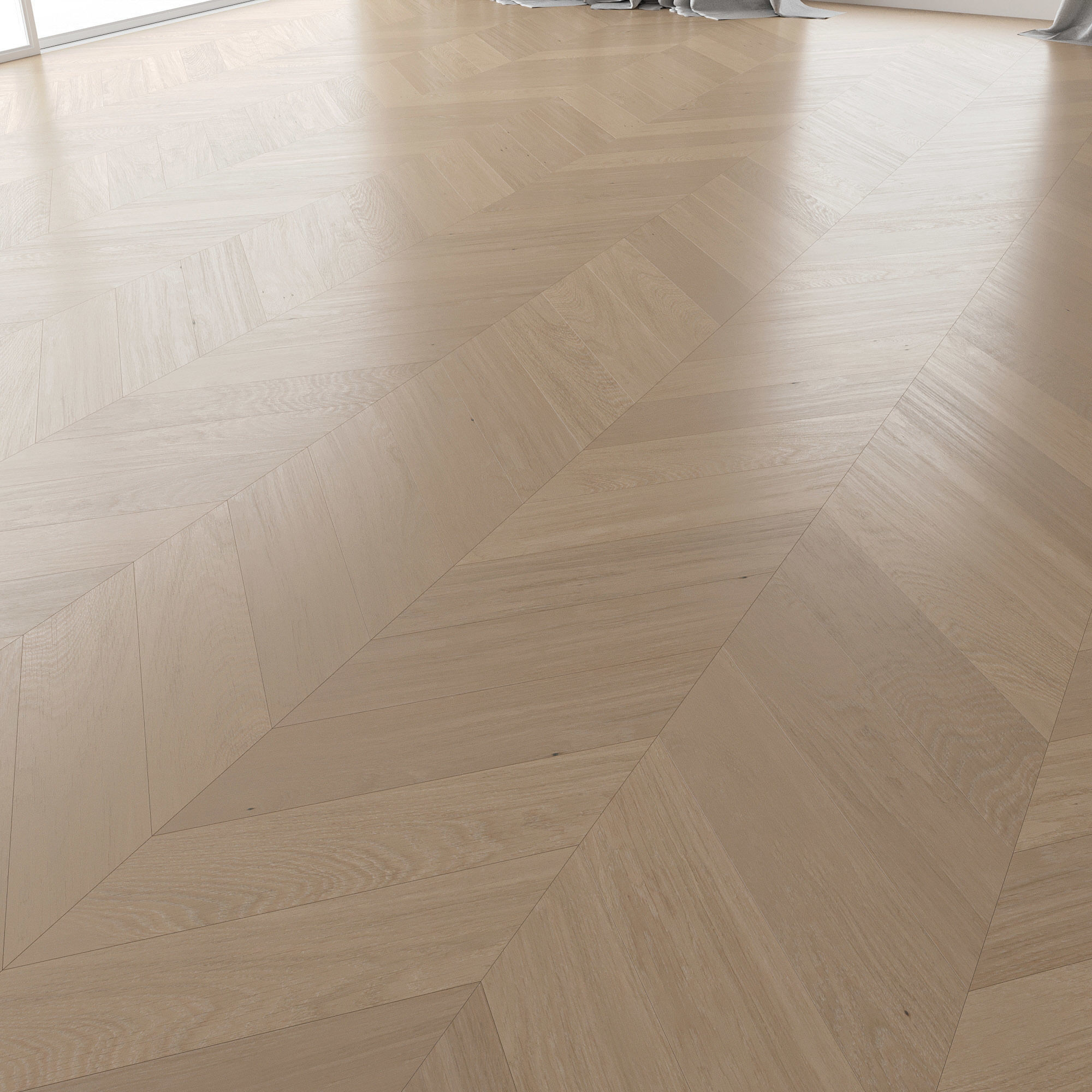 Parquet Oak Canna Brushed set 4 3D model_2