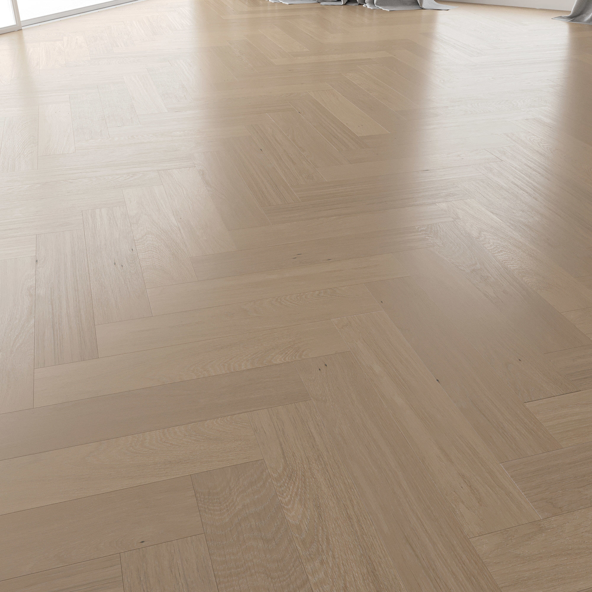 Parquet Oak Canna Brushed set 4 3D model_3