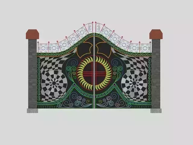 gate for house 3D model