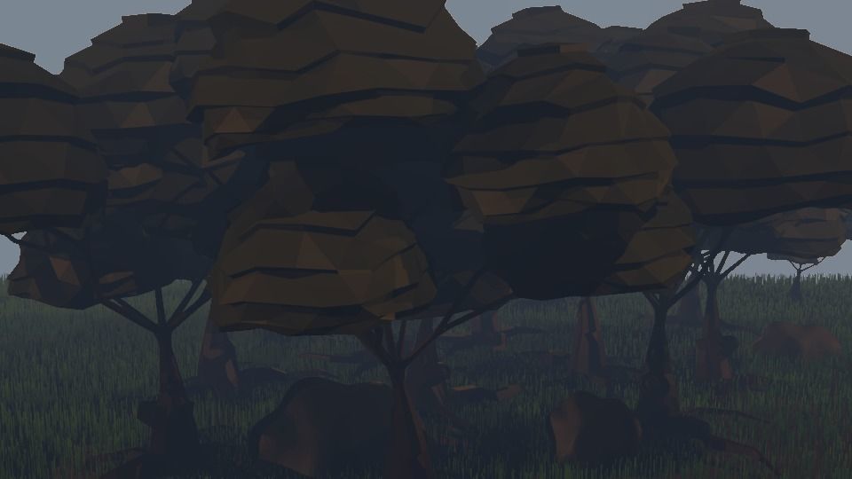 Lowpoly Tree polygonal Low-poly 3D model_8