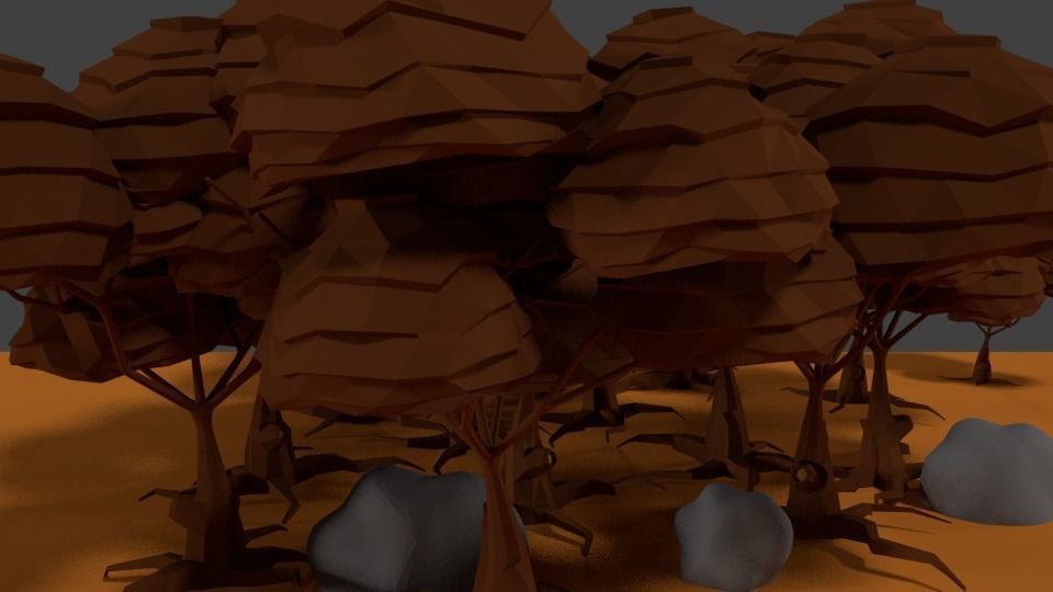 Lowpoly Tree polygonal Low-poly 3D model_5