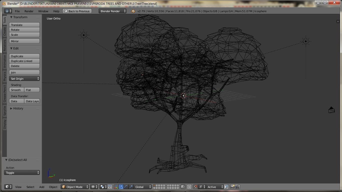 Lowpoly Tree polygonal Low-poly 3D model_9