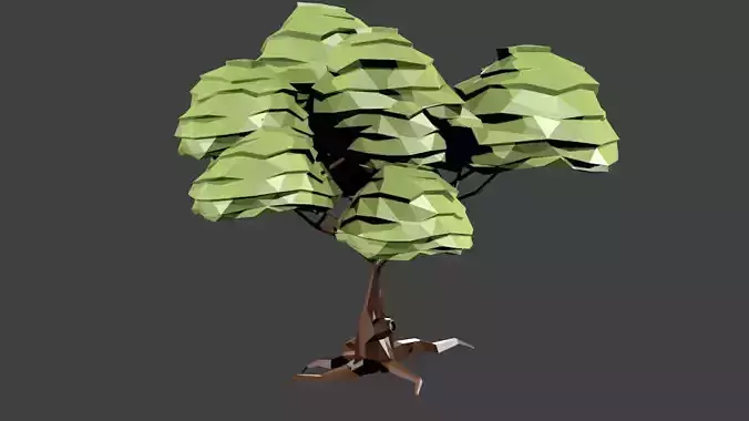 Lowpoly Tree polygonal