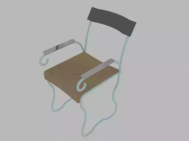 chair with wooden frame