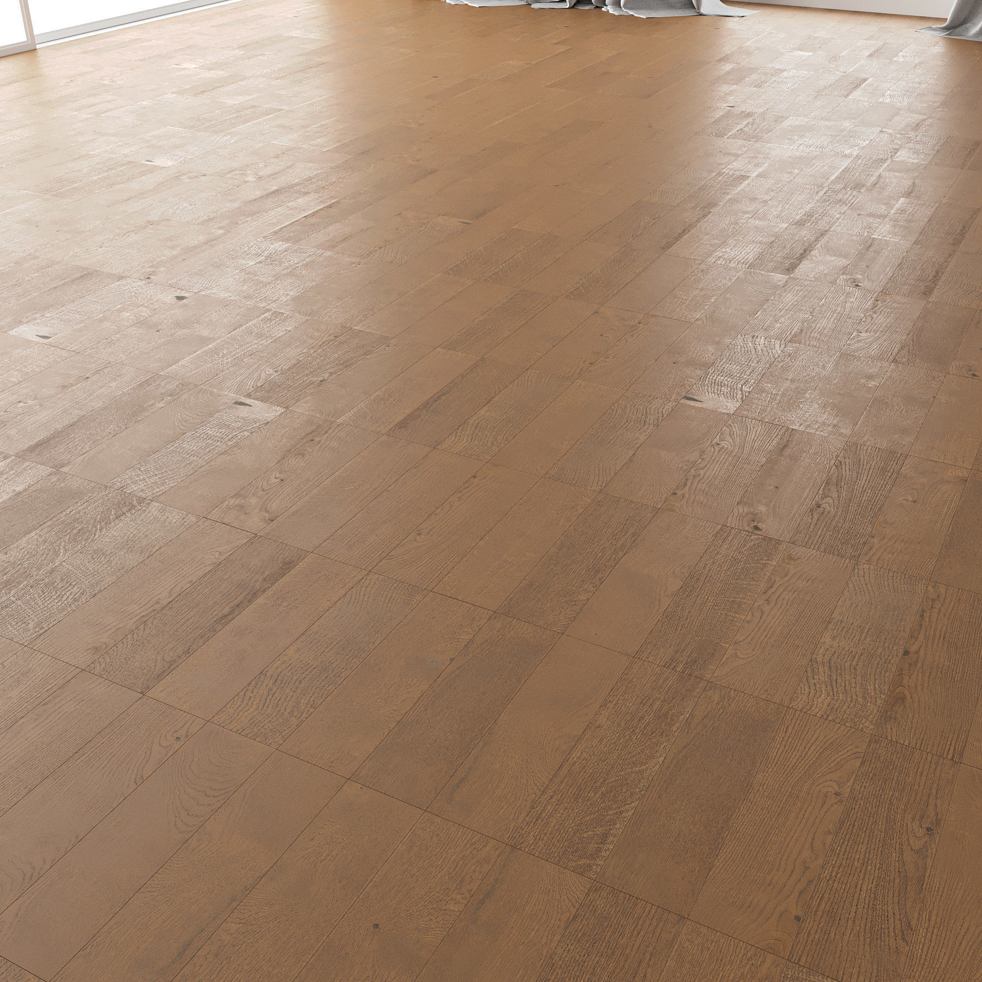 Parquet Oak Cornell Firestop set 3 3D model_1