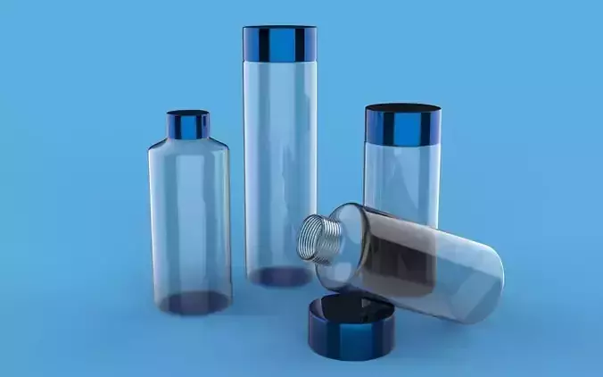 Minimal sophisticated bottle design for the future 3D model