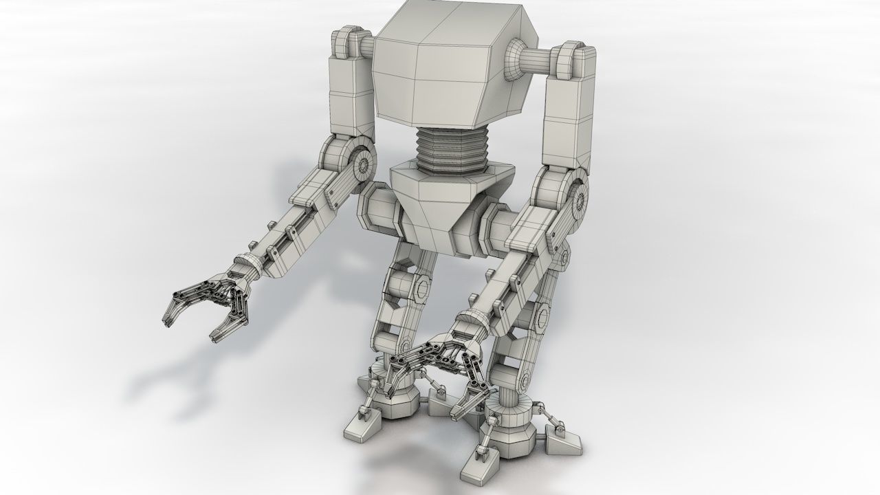 Robot star wars 3D model_2