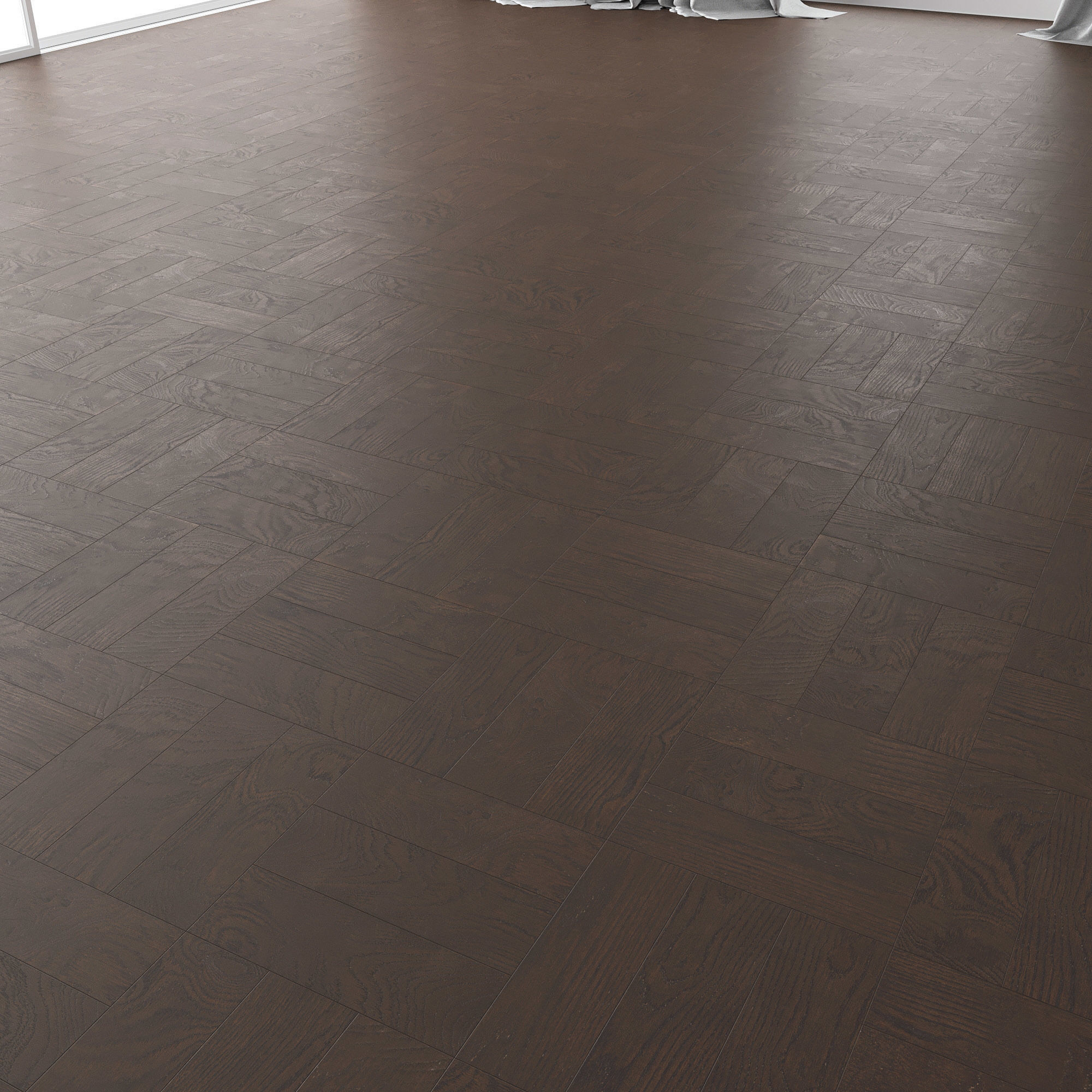  Parquet Oak Marrone NEW Firestop set 3 3D model_3