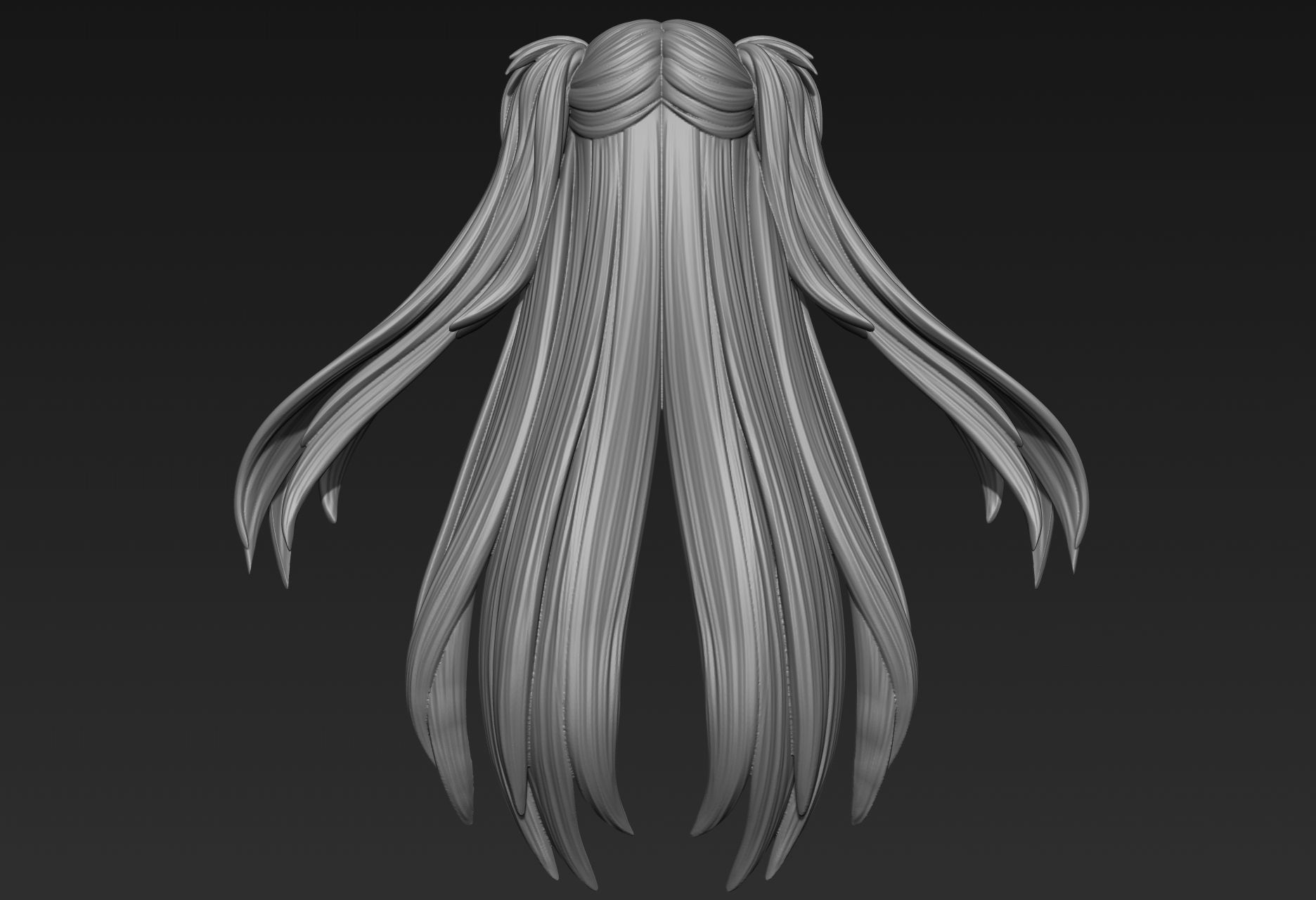 Hair Sculpt 37 3D model_7