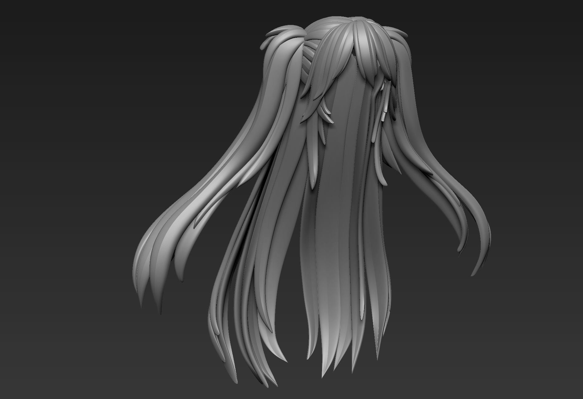 Hair Sculpt 37 3D model_2