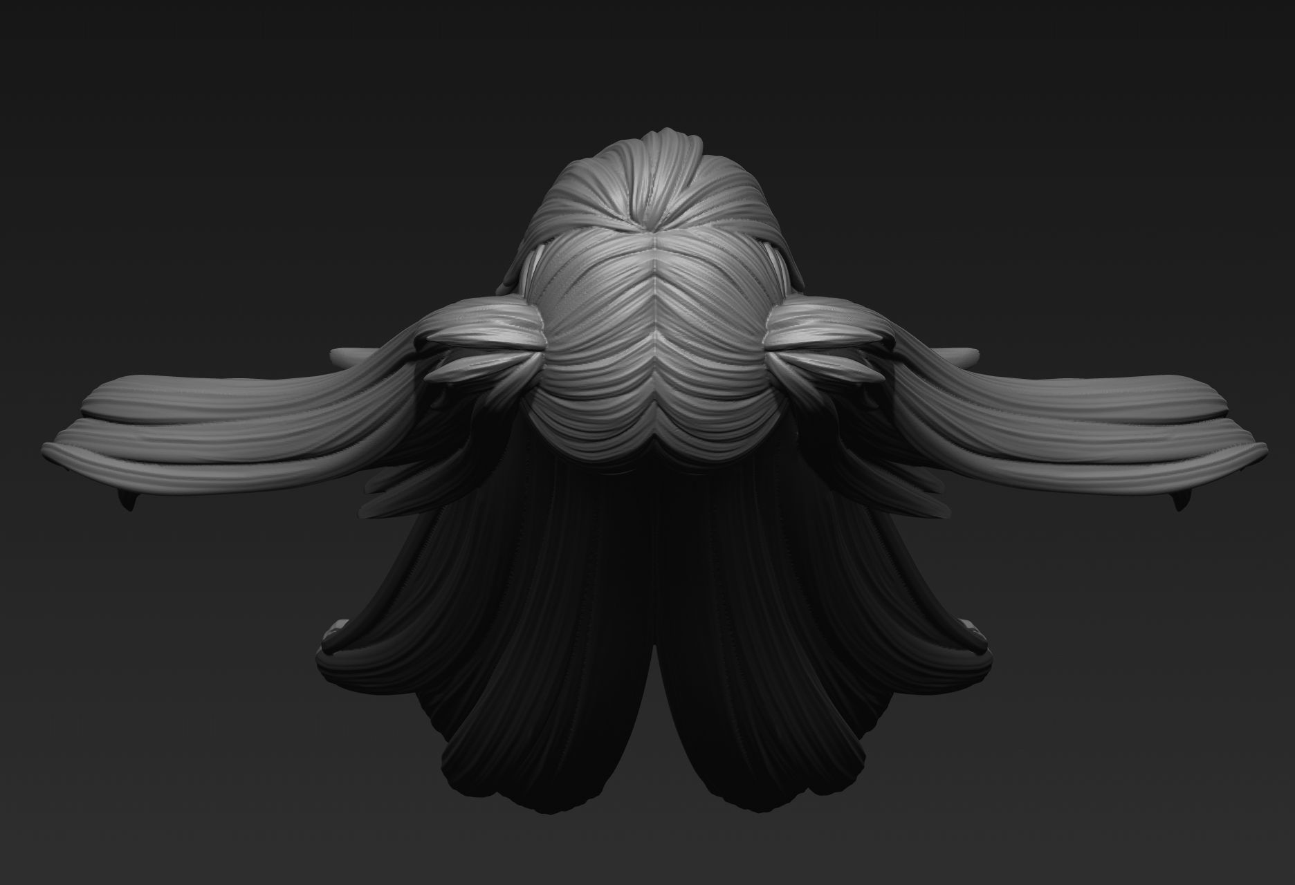 Hair Sculpt 37 3D model_9