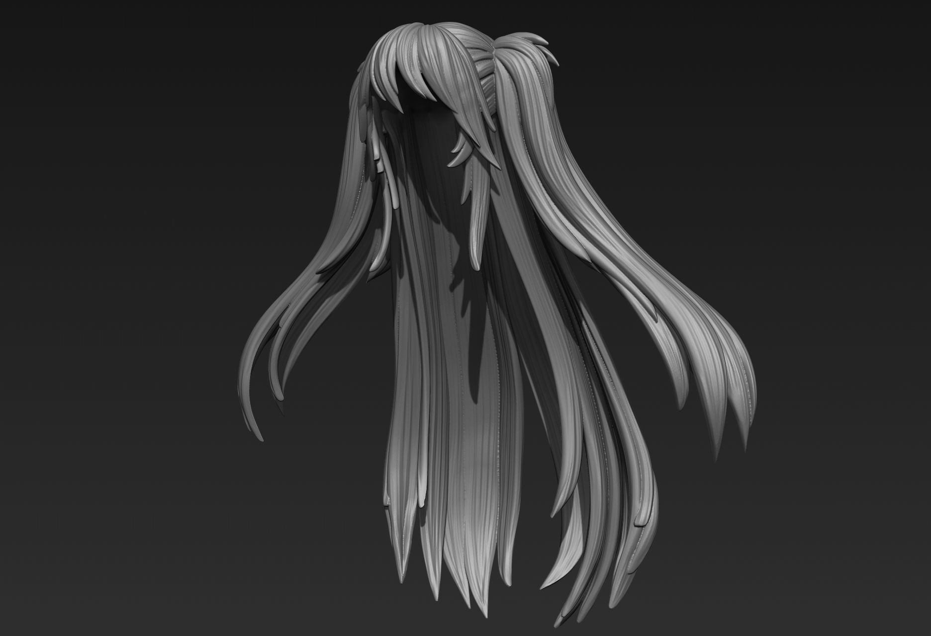 Hair Sculpt 37 3D model_8