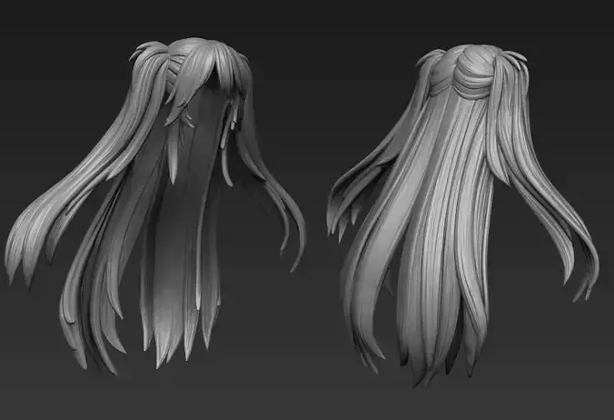 Hair Sculpt 37 3D model