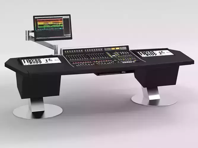 Solid State Logic Matrix console studio controller 3D model