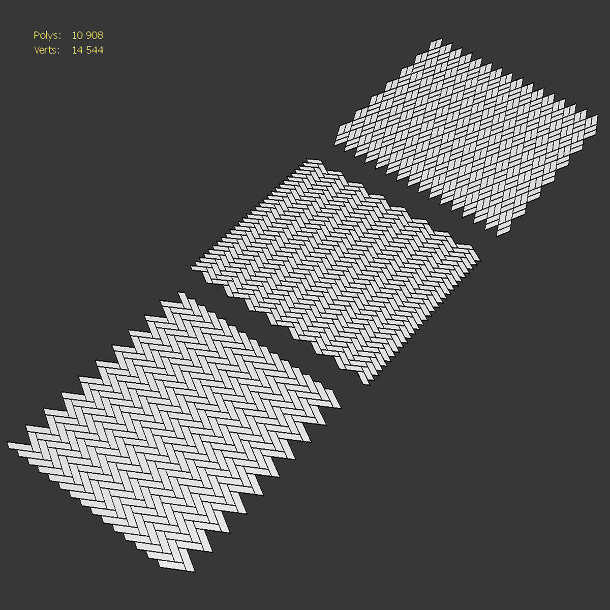 Parquet Oak Marrone NEW Firestop set 5 3D model_4