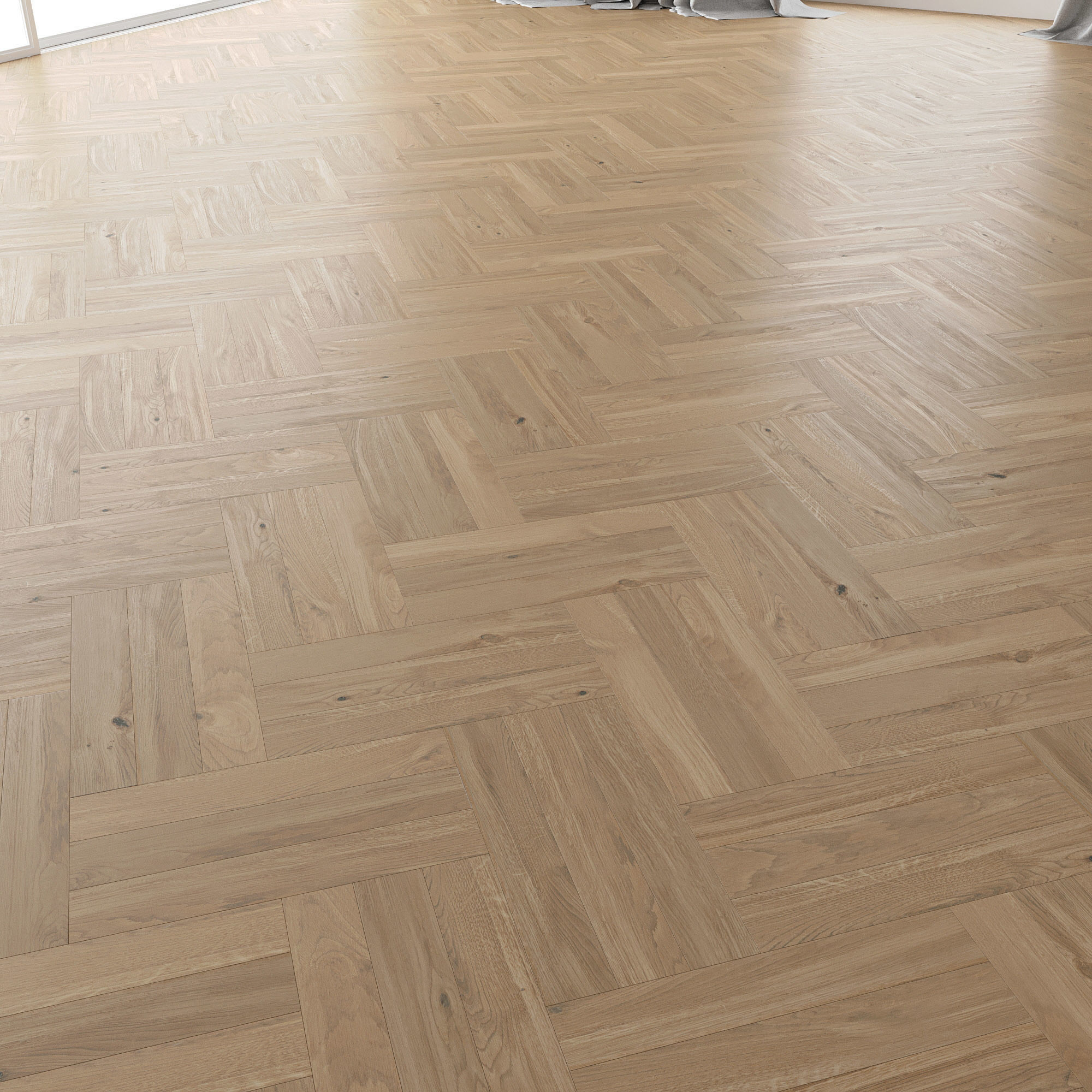 Parquet Oak Molasses Sanded set 2 3D model_3
