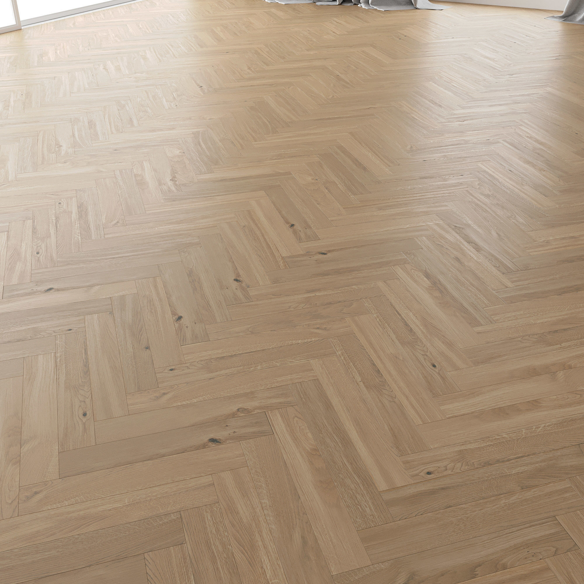 Parquet Oak Molasses Sanded set 2 3D model_1