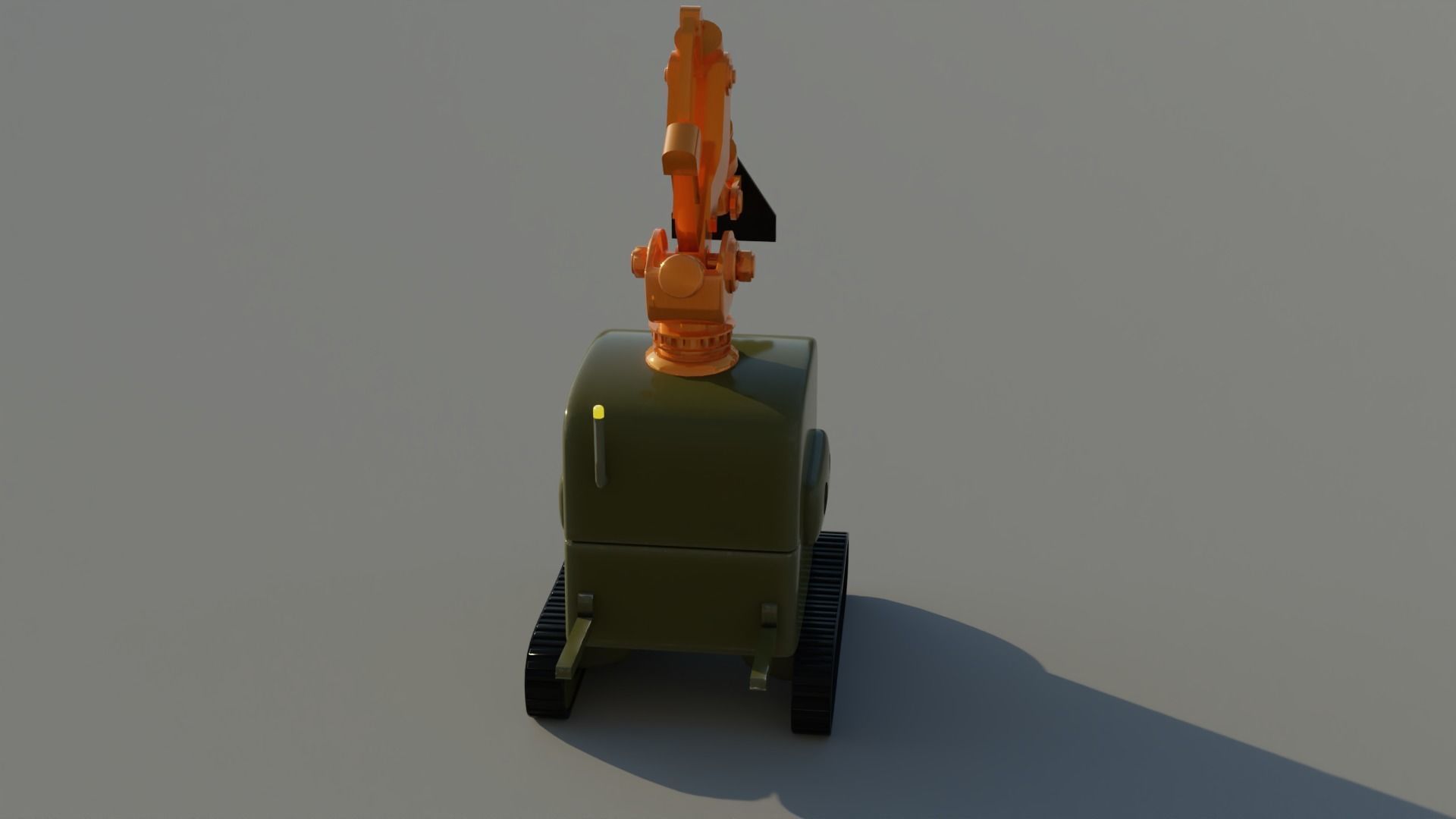 Robot Fork Lifter  Low-poly 3D model_4
