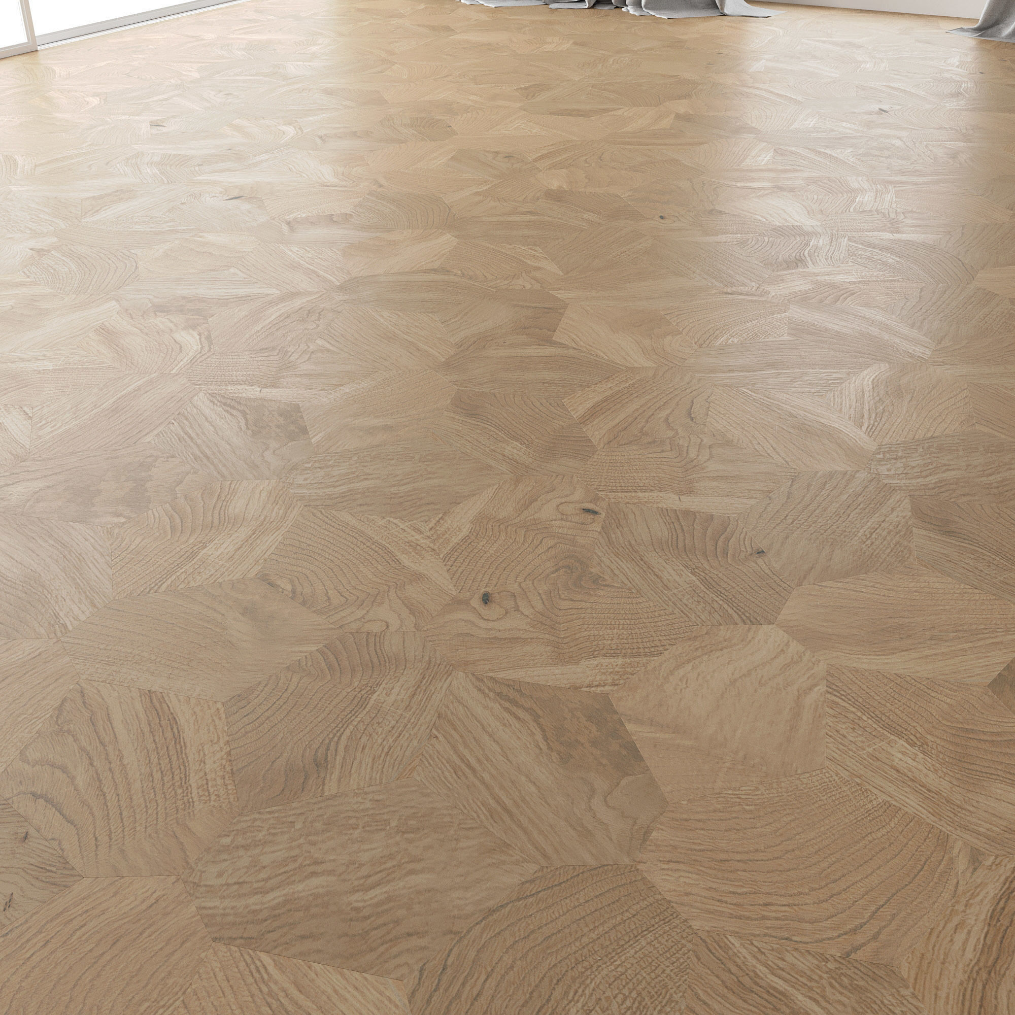 Parquet Oak Molasses Sanded set 7 3D model_3