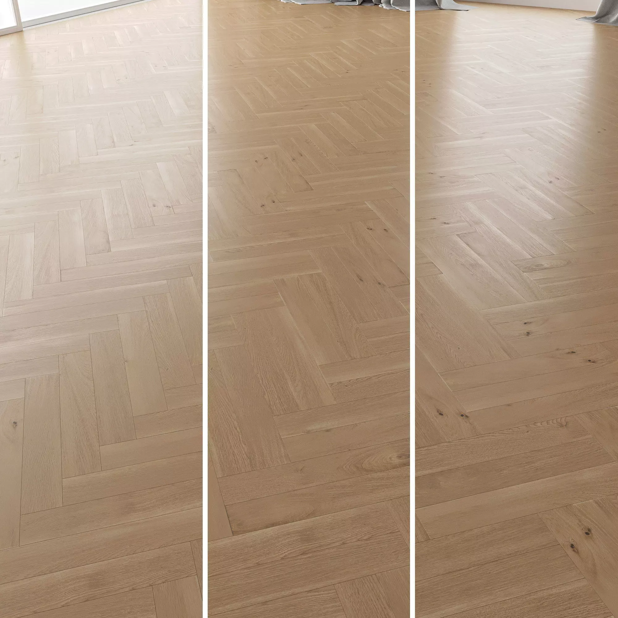  Parquet Oak Natural Brushed set 2 3D model_0