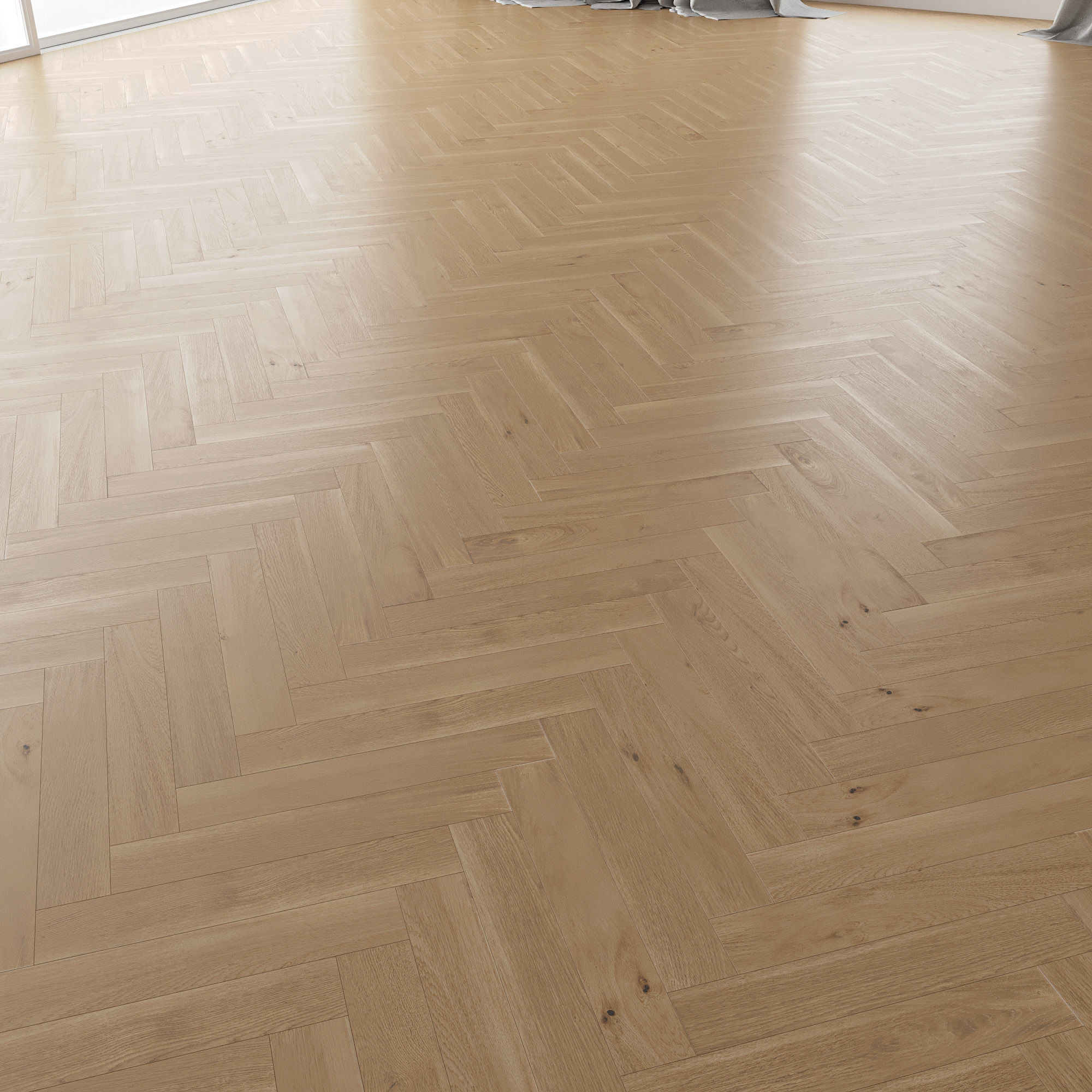  Parquet Oak Natural Brushed set 2 3D model_1