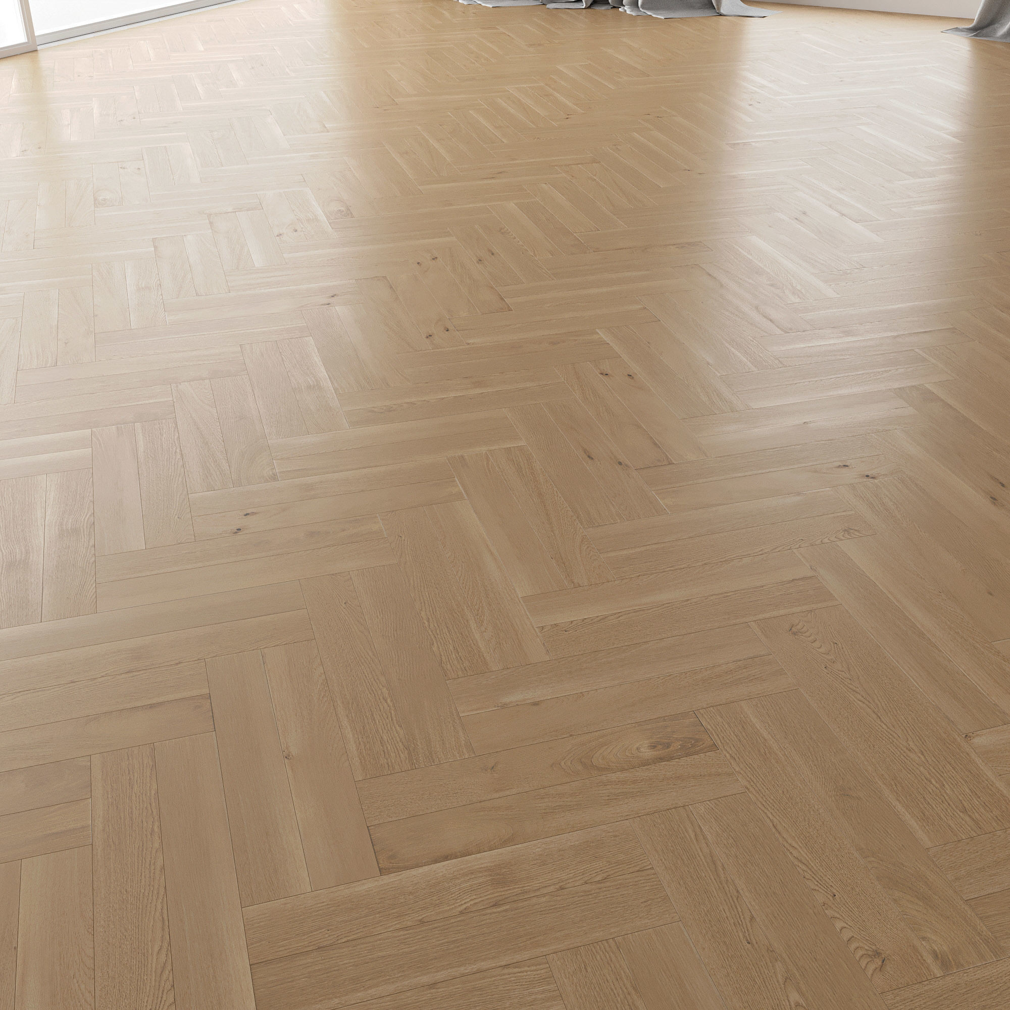  Parquet Oak Natural Brushed set 2 3D model_2