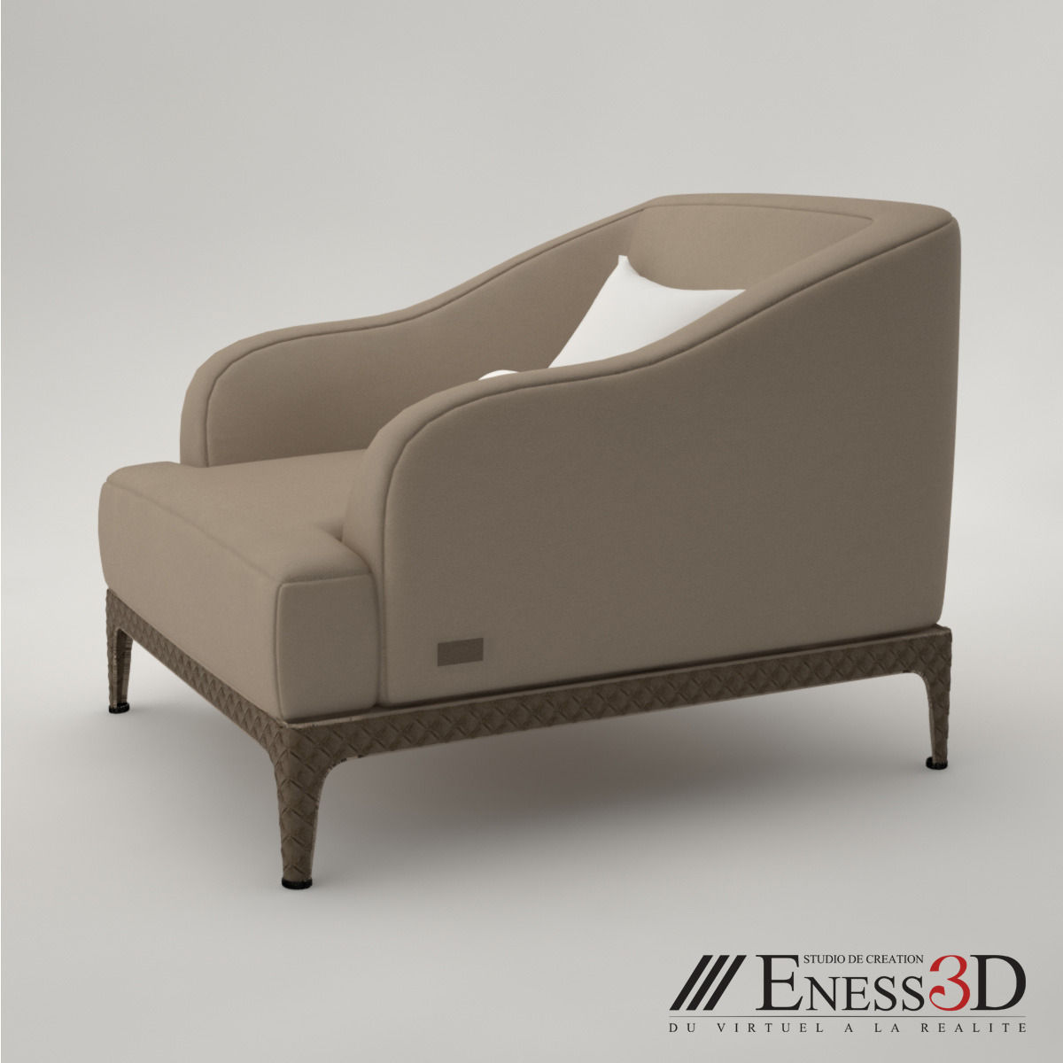 Pro - Rugiano Oscar Chic Armchair 3D model_1