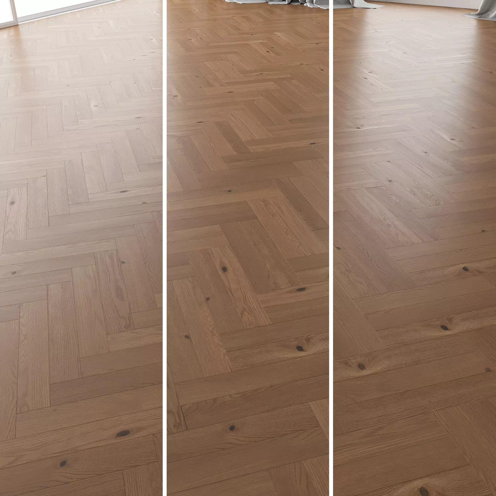 Parquet Oak Nut Brushed set 2 3D model_0