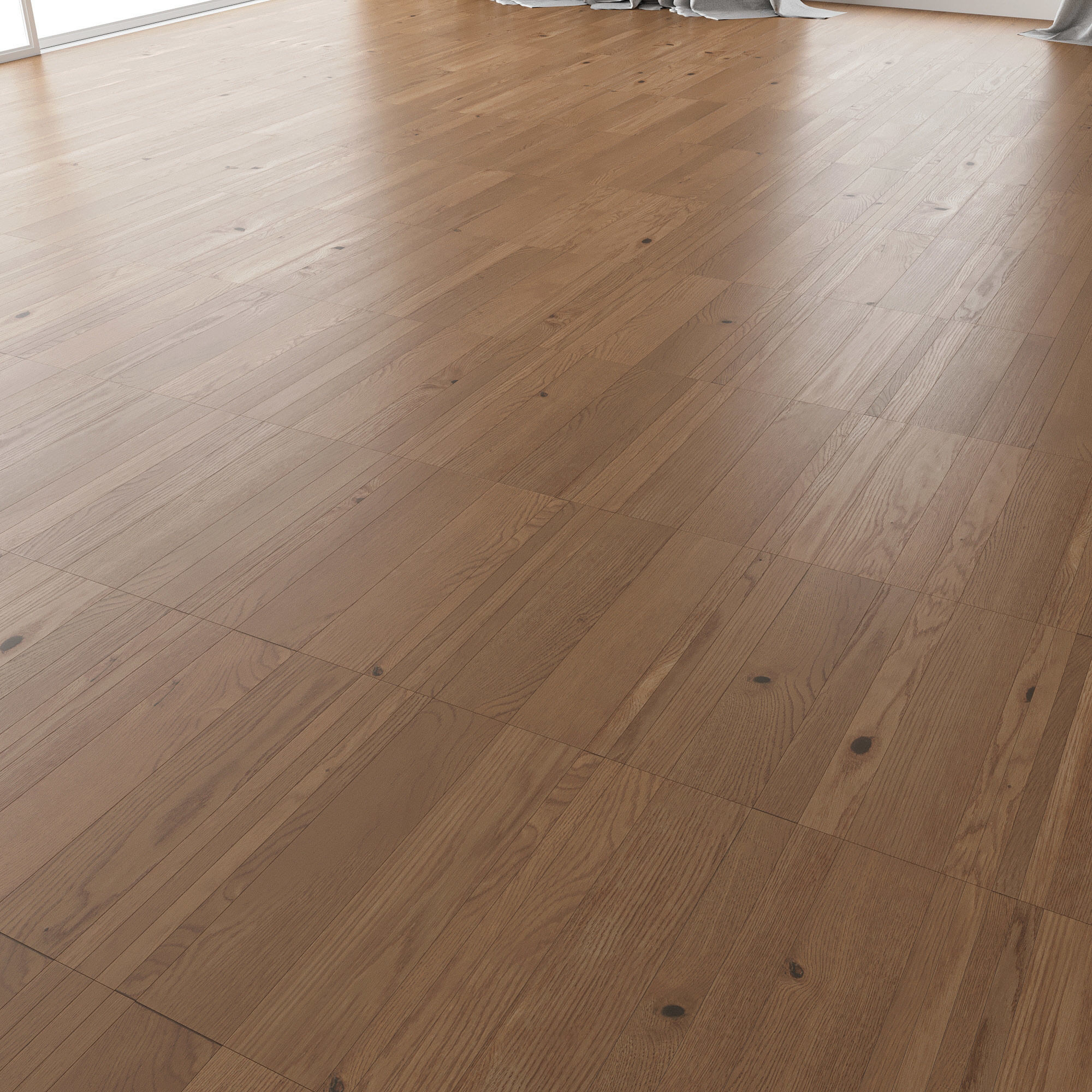 Parquet Oak Nut Brushed set 3 3D model_2