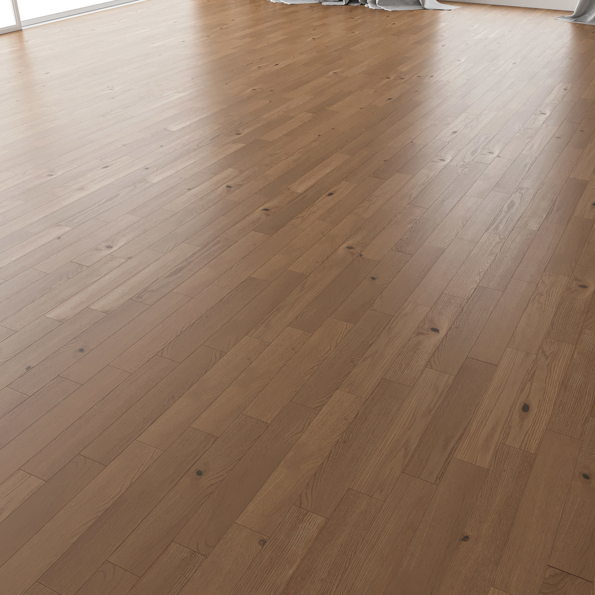 Parquet Oak Nut Brushed set 7 3D model_1