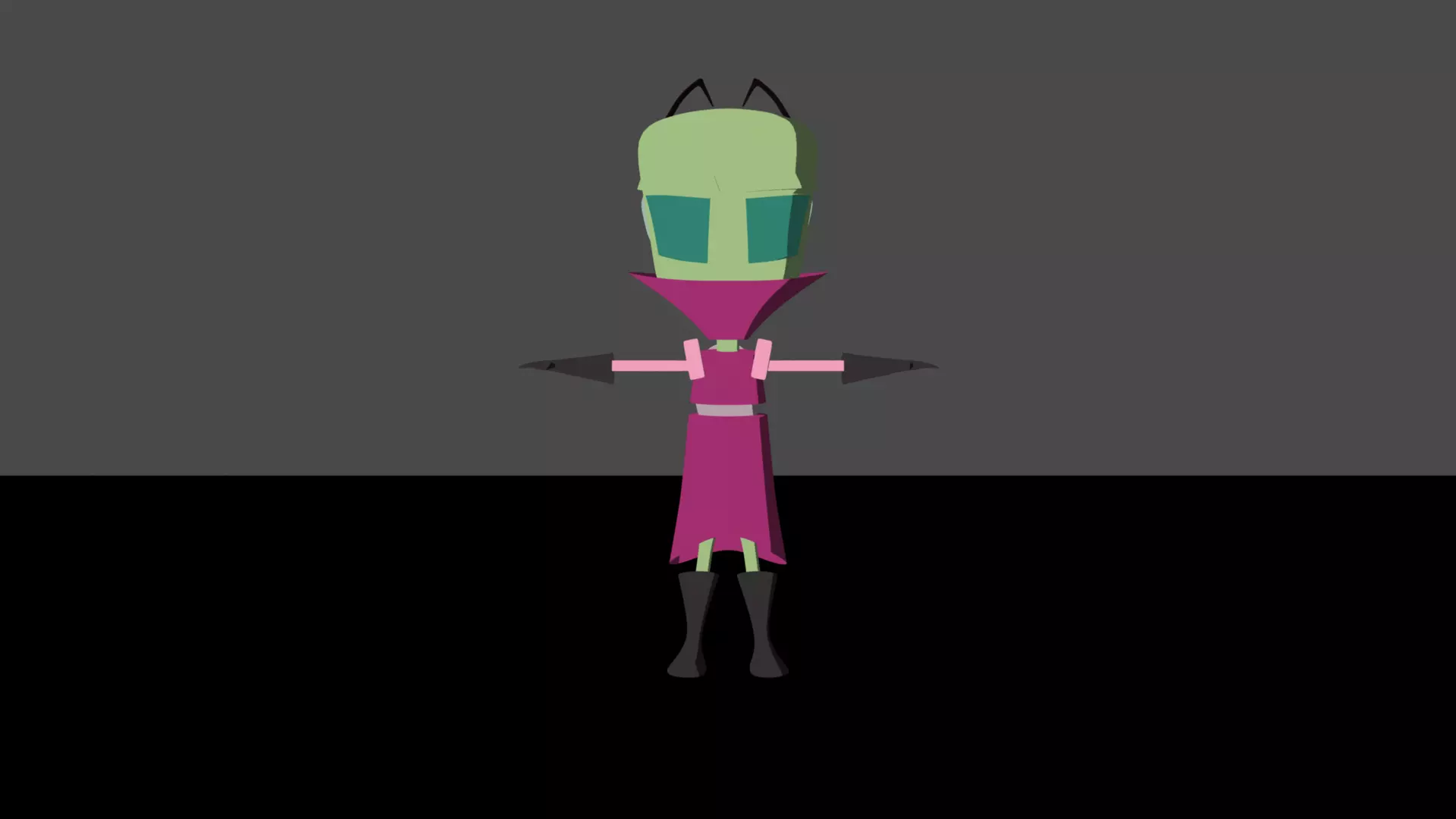 Invader Zim-Unrigged 3D model