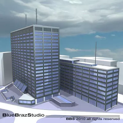 New Scotland Yard 3D model_0