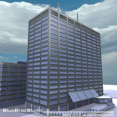 New Scotland Yard 3D model_1