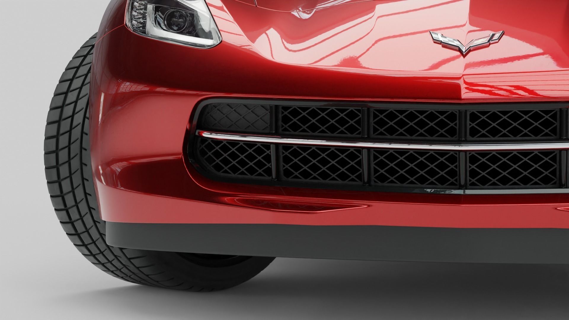 Chevrolet Stingray Corvette 3D model_3