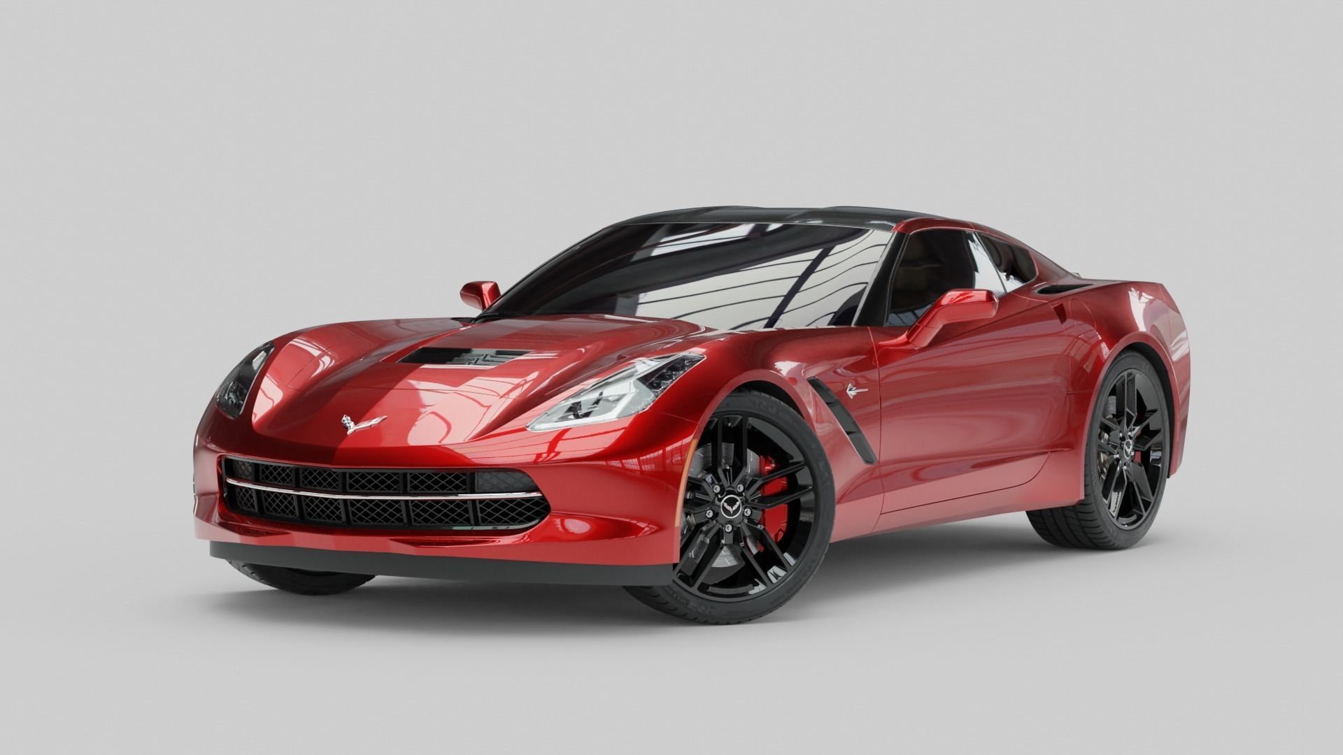 Chevrolet Stingray Corvette 3D model_4
