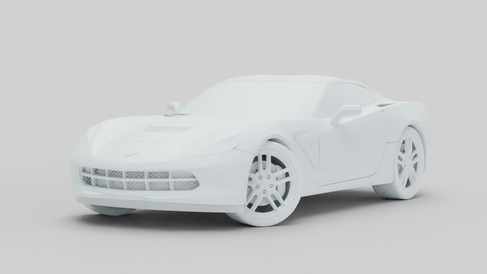 Chevrolet Stingray Corvette 3D model_9