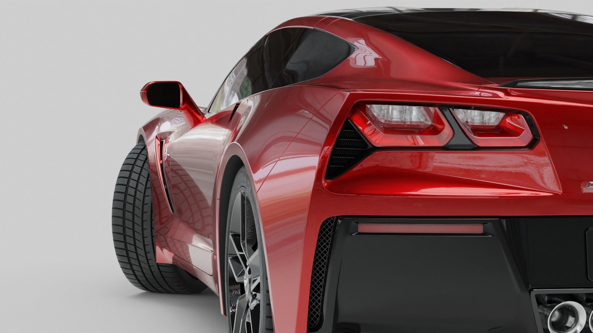 Chevrolet Stingray Corvette 3D model_5