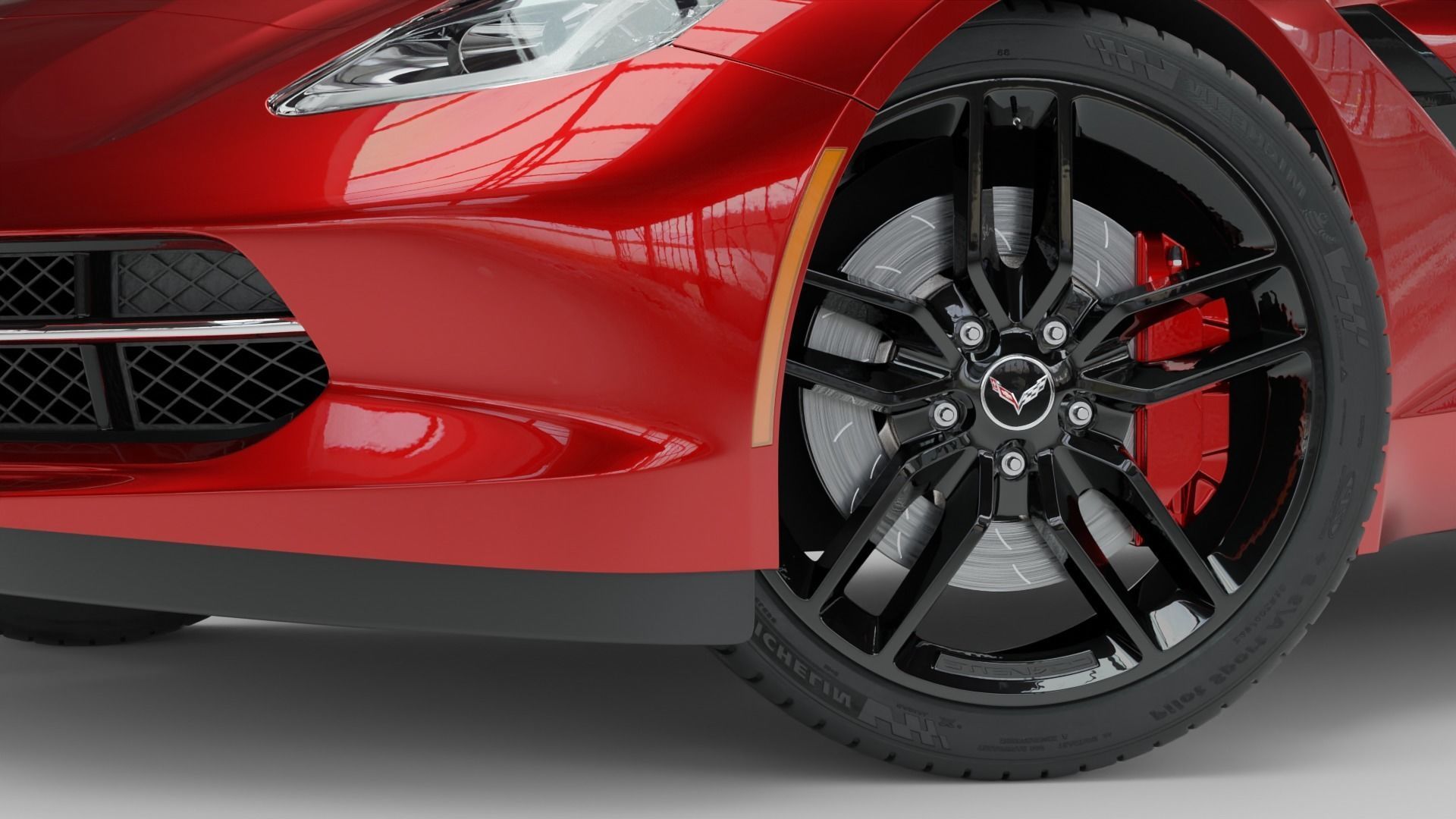 Chevrolet Stingray Corvette 3D model_2