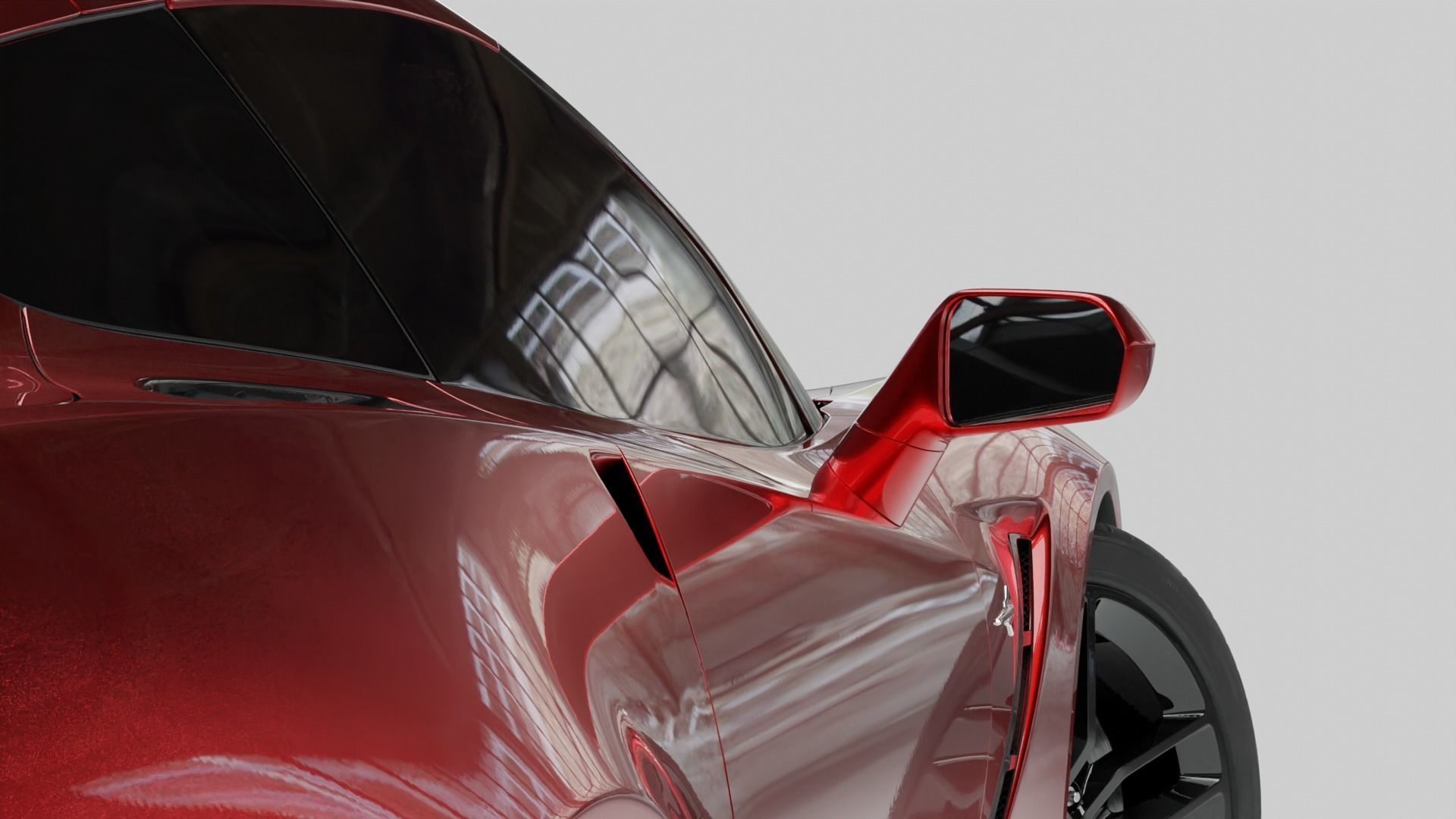 Chevrolet Stingray Corvette 3D model_7