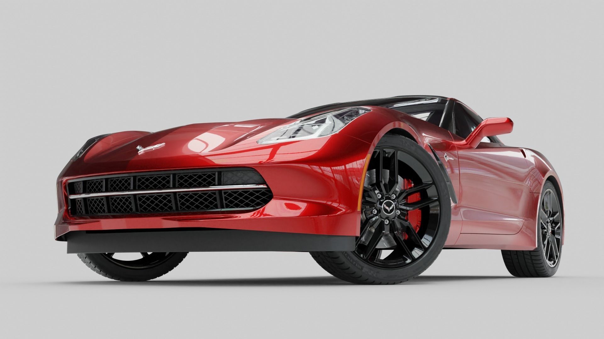 Chevrolet Stingray Corvette 3D model_8